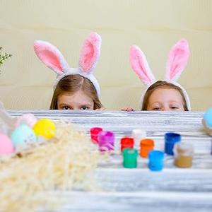 3 Pack Fluffy Bunny Ear Headbands for Adults and Kids