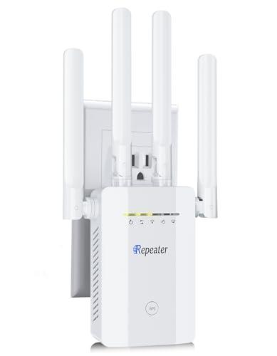 2026 New WiFi Extender Signal Booster for Home, 17k+sq.ft Long Range WiFi Repeater Wireless Routers Signal Amplifier, Mesh WiFi 15X Faster Access Point with Ethernet Port, 5 Working Modes