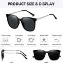 HAOLOTA Womens Cat Eye Sunglasses Oversized Polarized UV400, Lightweight Fashion Shades