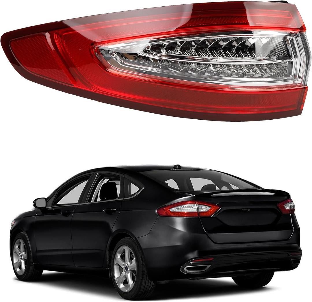 Dasbecan Driver Side Tail Light Compatible with 2013-2016 Ford Fusion S SE Left Rear Light Replace# FO2804110 (DO NOT Fit Titanium model)
