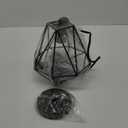 GLOBE Electric 60846 1-Light Plug-in or Hardwire Pendant Lighting, Dark Bronze, Antique Brass Accent Socket, Cage Shade, 15-Foot Black Fabric Cord, in-Line On/Off Switch, Bulb Not Included