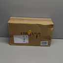 Wellmet Small Chandelier Lamp Shades Brown Set of 6, Rustic Style Linen Drum Shades for Wall Lamp, Hardback Clip on Lamp Shades for E12 Candle Bulbs, 5.5"x 5.5" x 5"