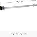 Design House 18 in Millbridge Towel Bar, Standard Wall Mount, Concealed Screws, Easy Installation, Polished Chrome, 19.96 in L x 1.81 in W x 3.15 in H, Item 533018