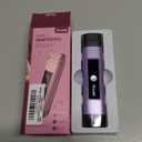 Electric Bikini Trimmer for Women: Razor & Shaver with Dual Heads for Body Pubic Hair, IPX7 Waterproof with LED Display - Rechargeable Lady Trimmer for Underarm Body Leg Face - Violet