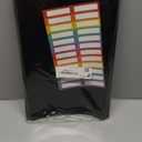 Storage Pocket Chart, Heavy Duty Wall File Organization Folder with 20 Clear File Pockets, 20 Blank Dry-Erase Name Stickers Plus 4 Over Door Hooks for Files, Classroom & Office (Black, 28.5” X 47”)