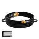 Subwoofer Cable RCA to RCA Audio Cable 50FT, Digital Coaxial Audio Cable, Premium S/PDIF RCA Cord for Home Theater, HDTV, Subwoofer, Hi-Fi System, Amplifier, 22AWG Tinned Copper, Double Shielded