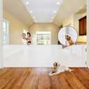 Reinforced 41" Extra Tall Retractable Baby Gates Extra Wide 120" Retractable Dog Gate with Support Rods, Indoor Mesh Baby Gate Retractable Gate Outdoor Extra Tall Dog Gate for Large Openings, White