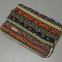 Kayond Canvas Water-Resistant 11.6 Inch Laptop Sleeve case for 11.6 inch Notebook Computer 11 Pocket Tablet (11-11.6 inch, Red Bohemia)