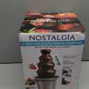 Nostalgia 4 Tier Electric Chocolate Fondue Fountain Machine for Parties - Melts Cheese, Queso, Candy, and Liqueur - Dip Strawberries, Apple Wedges, Vegetables, and More - 32-Ounce - Stainless Steel