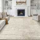 8x10 Area Rugs Living Room: Washable Large Neutral Beige Rug Abstract Soft Modern Stain Resistant Indoor Floor Non-Slip Carpet for Bedroom Nursery Kids Office Playroom Dining Room Under Table Home
