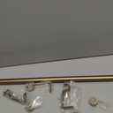 Ivilon Drapery Window Curtain Rod - End Cap Style Design 1 Inch Pole. 48 to 86 Inch Color Warm Gold