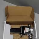 Buyers Products 1802280 Tri-Ball Truck Hitch With Hook, Solid Shank for 2-1/2 Inch Receiver Tubes, Chrome Welded Steel Towing Balls, Black Powdercoated, Towing Accessories For Trucks And Trailers