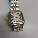 Szaikyri Classic Square Watches for Women with Roman Numerals Ladies Casual Dress Watch (Silver&Gold-Black)