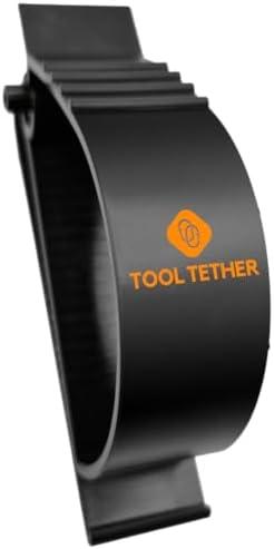 Tool Tether Hard Hat Holder Belt Clip - Versatile Utility Catcher for Helmets, Gloves, PPE Accessories, Wires, Ear Muffs - Safety & Utility for Worksites - Black 2-Pack