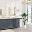 Keonjinn 24x30 Inch Gold Bathroom Mirror for Over Sink, Vanity Mirror