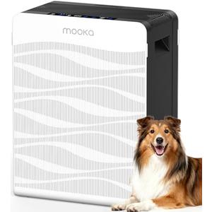 Air Purifier for Home Large Room 2800 Ft², MOOKA Double-Sided Air Purifiers for Home Pets with Washable Filters, PM2.5 Air Quality Monitor, Air Filter Cleaner for Bedroom, Dorm Room, Office