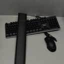 RedThunder K10 Wired Gaming Keyboard and Mouse and Wrist Rest Combo, RGB Backlit, Mechanical Feel Anti-ghosting Keyboard + 7D 7200 DPI Mice+Soft Leather Wrist Rest 3 in 1 PC Gamer Accessories(Black)