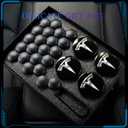 Black & Silver Car Wheel Center Cap Kit Compatible for Tesla 3 & Model Y  4 Hub Center Caps + 22 Lug Nut Covers