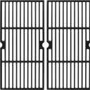 Utheer Grill Grates fit Oklahoma Joe's Longhorn Comb Charcoal/Gas Smoke 12201767,14201767, Oklahoma Joe's Longhorn 18202083,16202046,15202029, for Grill Or Smoker Sides, Heavy Duty Cast Iron, 2 Pcs, 18.85" x 19.2"