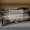 Sucolite Window Candles Cordless Battery Operated with Timer Remote, 6 Packs Flameless LED Candle Lights with Silver Removable Candlesticks, Gift for Christmas Windows Table Decoration