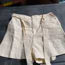 Grace Karin Denim Cream Shorts, Large
