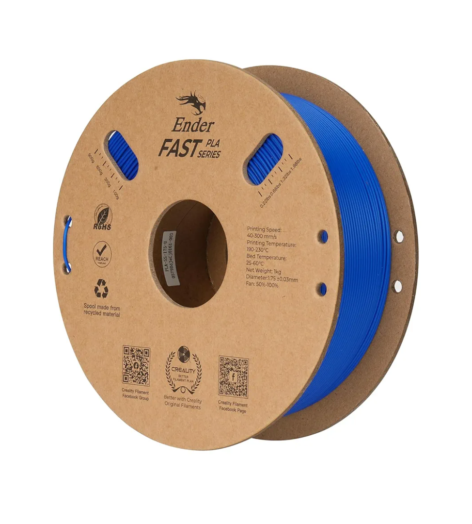 Creality High Speed PLA Filament 1.75mm, Rapid PLA Filament for 300mm/s Fast Speed, 3D Printer Filament No-Tangling, Dimensional Accuracy +/- 0.02mm 1Kg for 3D Printing (Blue)