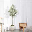 FEELEAD 7FT Olive Trees Artificial Indoor – Faux Tree 7 Feet for Home Decor
