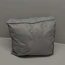 Bigacogo Chunky Knit Throw Blanket for Couch, 40x40 inches, 100% Hand Knitted with Thick Jumbo Chenille Yarn, Cozy Soft Large Rope Knot Cable Crochet Blankets for Sofa Bed Living Room, Taupe