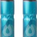 HydraPak | Polar Bottle - Polar Surge Insulated Bike Water Bottle 2-Pack - High Flow, Cycling & Sports Squeeze Bottle (Ascent Blue, 700ml / 24oz)