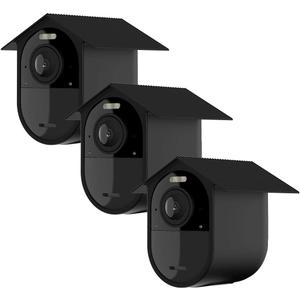 HOLACA Weatherproof Silicone Skin(3 pcs) for Arlo Ultra 4K Arlo Ultra 2 Arlo Pro 3,Arlo Pro 4 Arlo Pro 5S Arlo Pro 6 Sunproof Silicone Case - Anti-Scratch Protective Cover - Extra Protection (Black)