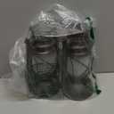 Outdoor Lanterns Waterproof Hanging Vintage LED Camping Lamps with Dancing Flame Non-Solar Remote Control Light Landscape Decor for Table Patio Garden Yard Pathway Porch 2Pack (3AA Batteries Power)