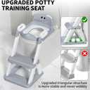 Potty Training Seat for Toddlers, 2 in 1 Potty Training Toilet with Anti-Slip Pad Step Stool, Toddler Toilet Seat for Boys and Girls (Include 2 Ducks)
