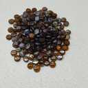 Fire Glass Beads for Fire Pit Fireplace, Caramel Reflective Decorative Blended Fireglass Drops for Landscaping