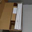 IFELS 2 Pack Heavy Duty Curtain Rods for Windows 48 to 84 Inch, 1 Inch White Adjustable Curtain Rod Set with Easy Installation and Modern Design (A1,White,30-90",2Pack)
