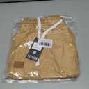 BUXKR Men's Lightweight Athletic Shorts Loose Fit Workout Shorts with Pockets for Gym Training and Sports, Quick-Dry Summer (Beige, M)