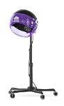 Professional Standing Hair Dryer - 1875W Floor Standing Hooded Dryer Hair Bonnet with Ionic Generator for Professional Salon Station Spa Home Use Hair Drying Treatment Adds Shine Volume (Purple)