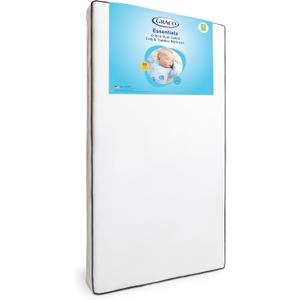 Graco Essentials 6-Inch Dual-Sided Crib & Toddler Mattress Premium Ultra-Soft Baby Crib Mattress Cover for Quiet Sleep, GREENGUARD Gold Certified, Made in the USA, Waterproof Sleep Surface, 2-Sided
