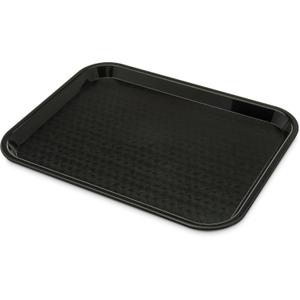 Carlisle FoodService Products CT101403 Cafe Standard Plastic Cafeteria/Fast Food Tray, NSF Certified, BPA Free, 14" Length x 10" Width, Black