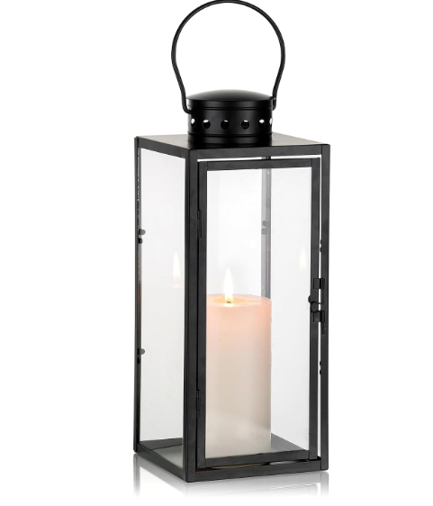 Matte Black Metal Lantern