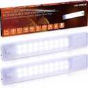 STAR-SPANGLED Under Cabinet Lighting Rechargeable, 8 inch Motion Sensor Lights Indoor Battery Operated, USB Stick on LED Magnetic Closet Light Wireless for Counter, Stairs, Kitchen, Cool White, 2 Pack (8 inch, White)