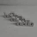CERAMIC SIGN HELLO 3PCS