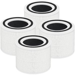 Core P350 Pet Care Replacement Filter for LEVOIT Core P350 Air Purifier, Funmit 3-in-1 New Fine Non-Woven Fabric Pre, H13 True HEPA, Activated Carbon Filter with ARC Formula, Core P350-RF, 4 Pack