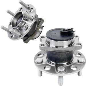 2 PCS 512332 Rear Wheel Bearing Hub Assembly Fit for Dodge Avenger Caliber 2007-2014, for Jeep Compass Patriot 2007-2017, for Chrysler 200 Sebring 2007-2014, 5 Lug w/ABS