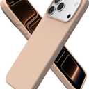 ORNARTO Compatible with iPhone 17 Pro Max Case 6.9", Slim Liquid Silicone 3 Layers Soft Gel Rubber Shockproof Protective Cover with Anti-Scratch Microfiber Lining-Nude Taupe