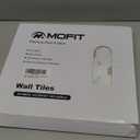 M MOFIT Hexagon Peel and Stick Backsplash Tiles Kitchen,Self-Adhesive Metal and Marble Honeycomb Peel and Stick Wall Tiles Sticker Mosaic Heat Resistant(White Gold,10sheets)