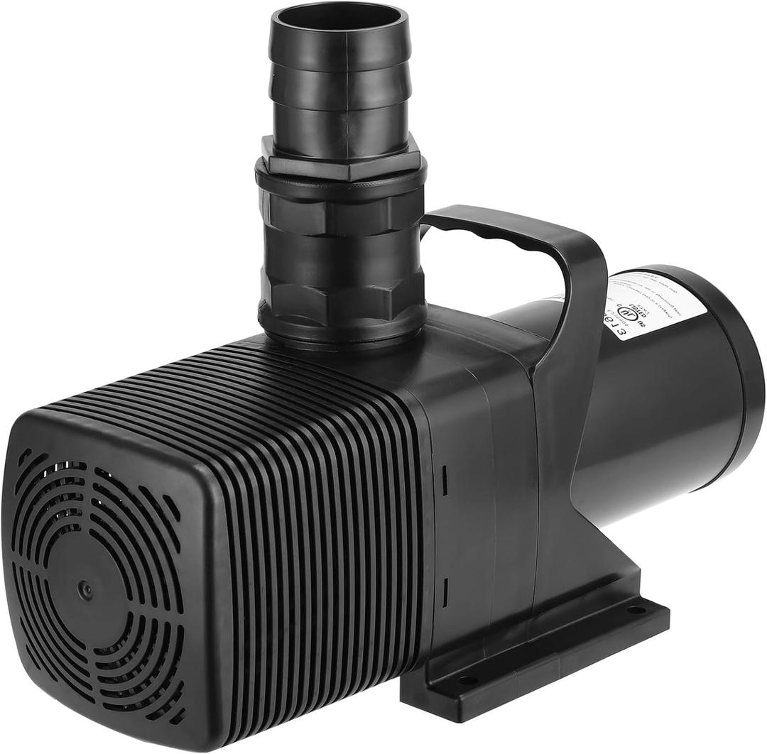 VIVOSUN 3567 GPH Submersible Water Pump, 130W Pond Pump, Ultra Quiet Aquarium Pump with 14.8FT Lift Height for Pond, Waterfall, Fish Tank, Statuary, Hydroponic