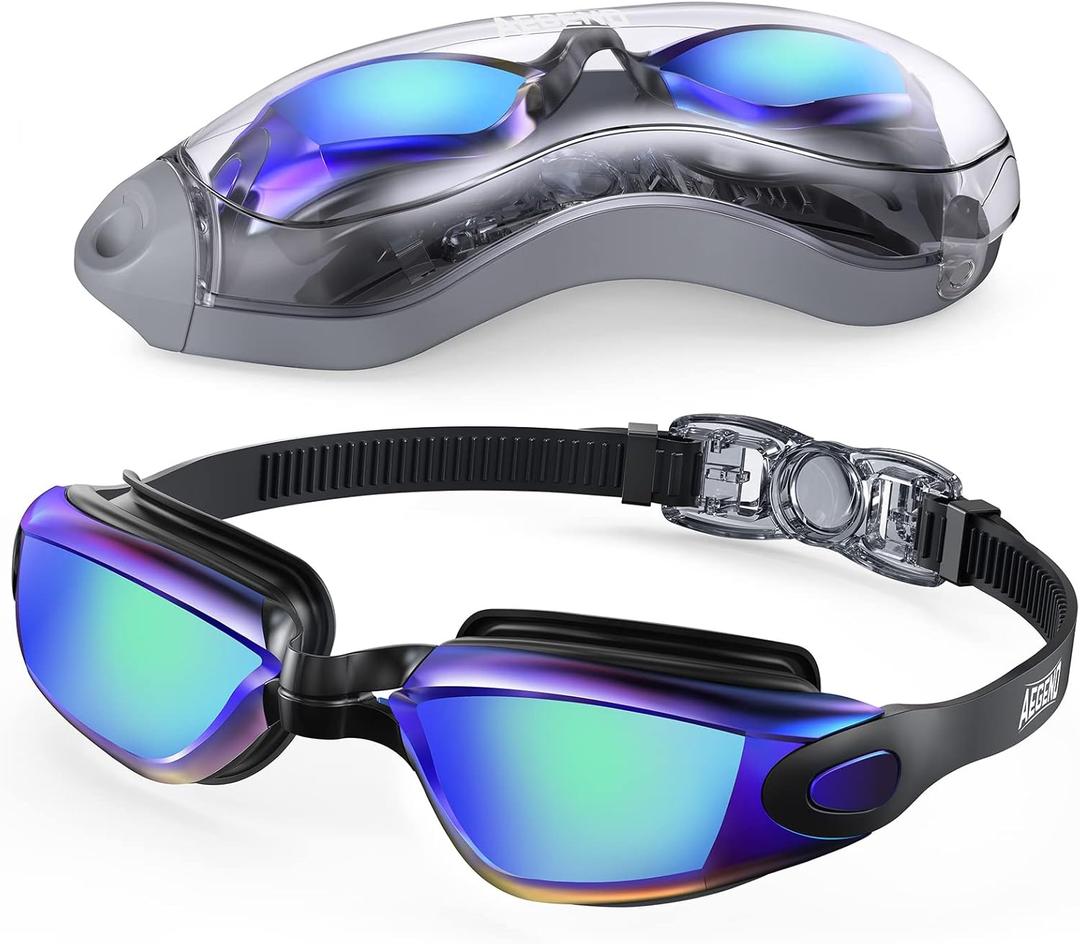 Aegend Swim Goggles, Swimming Goggles No Leaking Full Protection Adult Men Women Youth