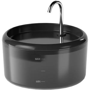 Cat Water Fountain for Cats Indoor: 80oz/2.4L Cat Fountains for Drinking - Quiet Pet Watering Bowls for Cats Inside - Black Kitten Waterer Supplies - for Small and Medium Animals