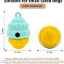 Dog Treat Dispensing Toys, Interactive Slow Feeder Toy - Fill and Freeze Dog Food, Keep Them Busy-Reduces Anxiety/Boredom for Small Medium Breeds Green