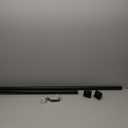 Ivilon Drapery Treatment Window Curtain Rod - Square Design 1 1/8 Rod. 48 to 86 Inch. Black